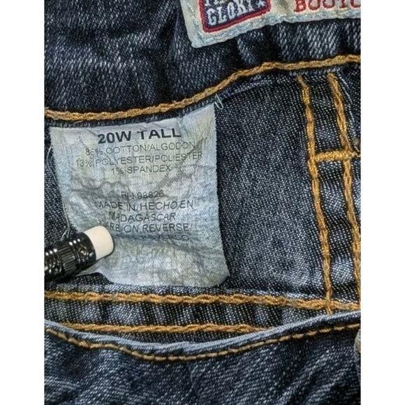 Ladies Faded Glory Boot Cut Blue Jeans Size 20W Tall Vintage Y2K - Picture 4 of 5